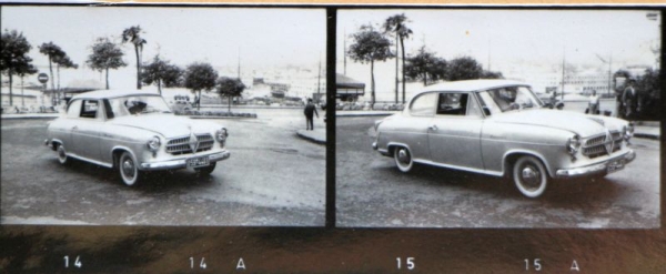 Borgward Isabella Europetour 1956 hundredthirty Photofilmstrips (4391)